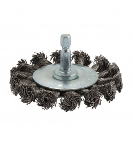 Steel Twist-Knot Wire Wheel Brush, 75mm