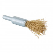 Brassed Steel Crimped Decarb Brush, 13mm