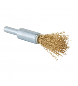 Brassed Steel Crimped Decarb Brush, 13mm