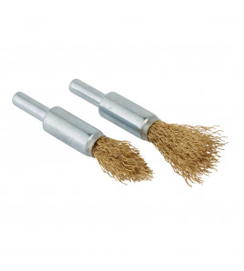 Brassed Steel Crimped Decarb Brush Set (2 Piece)