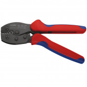 KNIPEX 97 52 38 SB PreciForce® Crimping Pliers, 0.25  6.0 mm&sup2; Capacity, 220mm