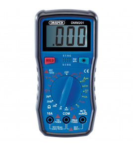 Manual-Ranging Digital Multimeter, 1 x Test Leads, 1 x Temp Probe