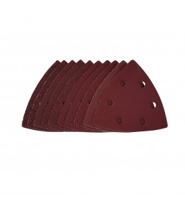 Delta Sanding Sheets with Hook and Loop, 93mm, Assorted Grit (Pack of 10)