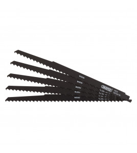 Reciprocating Saw Blades for Pruning & Coarse Wood & Plastic Cutting, 300mm, 3tpi (Pack of 5)