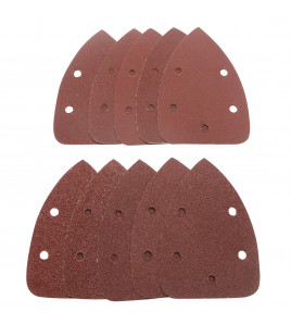 Detail Sanding Sheets with Hook and Loop, 140mm, Assorted Grit, SSD2 (Pack of 10)