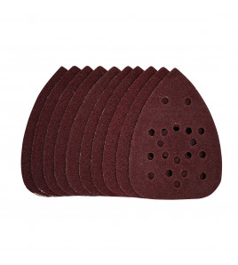 Detail Sanding Sheets with Hook and Loop, 140mm, 40 Grit, SSD3 (Pack of 10)