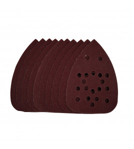 Detail Sanding Sheets with Hook and Loop, 140mm, 80 Grit, SSD3 (Pack of 10)