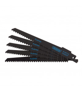 Bi-metal Reciprocating Saw Blades for Plaster Cutting, 150mm, 6tpi (Pack of 5)