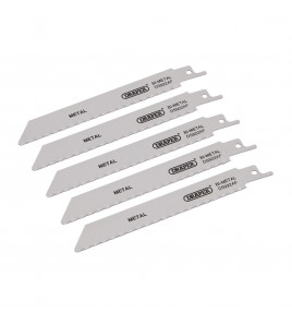 Bi-metal Reciprocating Saw Blades for Metal Cutting, 150mm, 24tpi (Pack of 5)
