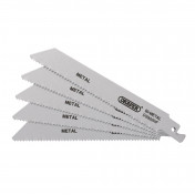 Bi-metal Reciprocating Saw Blades for Metal, 150mm, 10tpi (Pack of 5)