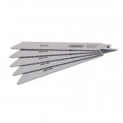 Bi-metal Reciprocating Saw Blades for Metal, 150mm, 10-14tpi (Pack of 5)