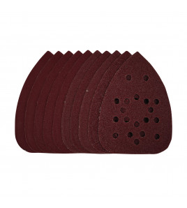 Detail Sanding Sheets with Hook and Loop, 140mm, Assorted Grit, SSD3 (Pack of 10)