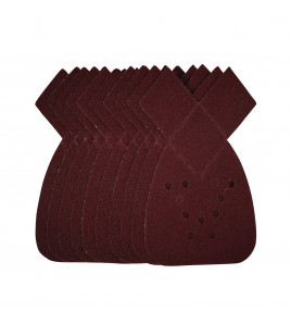 Detail Sanding Sheets with Hook and Loop, 140mm, 80 Grit, SSD4 (Pack of 10)