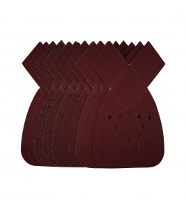 Detail Sanding Sheets with Hook and Loop, 140mm, Assorted Grit, SSD4 (Pack of 10)