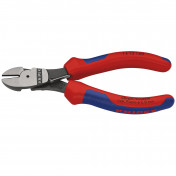 KNIPEX 74 12 160 High Leverage Diagonal Side Cutters with Return Spring, 160mm