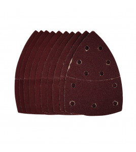 Multi-Sanding Sheets with Hook and Loop, 102 x 62mm, 93mm, Assorted Grit (Pack of 10)