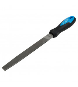 Engineers Flat Second Cut File with Soft Grip Handle, 200mm