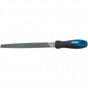 Engineers Flat Second Cut File with Soft Grip Handle, 200mm