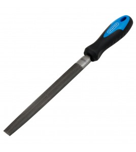 Engineers Half Round Second Cut File with Soft Grip Handle, 200mm