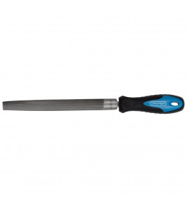 Engineers Half Round Second Cut File with Soft Grip Handle, 200mm