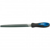 Engineers Half Round Second Cut File with Soft Grip Handle, 200mm