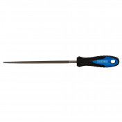 Soft Grip Engineers Round File and Handle, 200mm