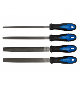 Soft Grip Engineers File Set, 200mm (4 Piece)