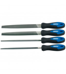 Soft Grip Engineers File Set, 200mm (4 Piece)