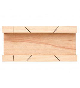 Beechwood Mitre Box, 225 x 70 x 50mm