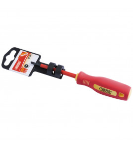 Fully Insulated Plain Slot Screwdriver, 3 x 75mm