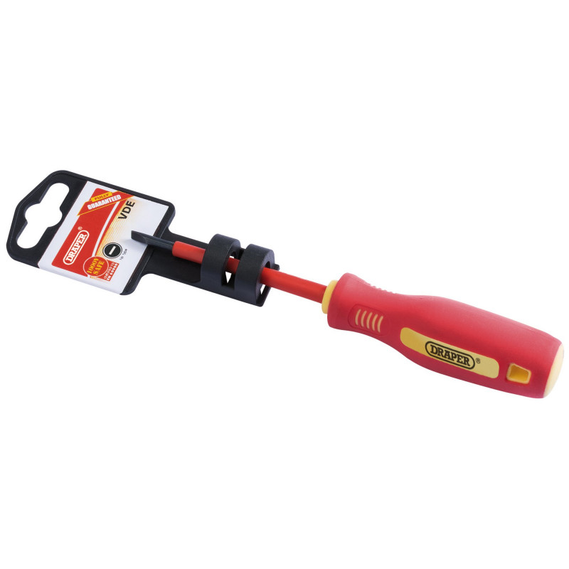 Fully Insulated Plain Slot Screwdriver, 3 x 75mm