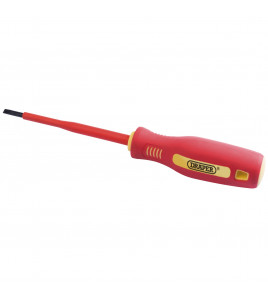 Fully Insulated Plain Slot Screwdriver, 4 x 100mm