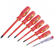 Fully Insulated Screwdriver Set with Mains Tester (7 Piece)