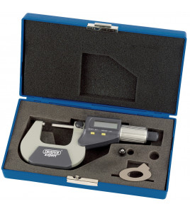Dual Reading Digital External Micrometer, 0 - 25mm/0 - 1
