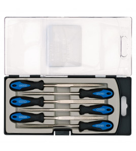 Soft Grip Diamond Needle File Set, 150mm (6 Piece)