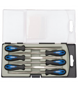Soft Grip Diamond Needle File Set, 150mm (6 Piece)