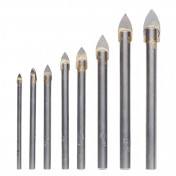 TCT Tile and Glass Drill Bit Set (8 Piece)