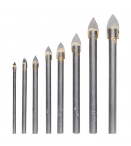TCT Tile and Glass Drill Bit Set (8 Piece)