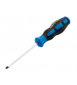 Soft Grip Plain Slot Screwdriver, 3.2 x 75mm