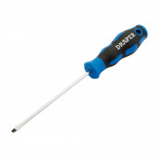 Soft Grip Plain Slot Screwdriver, 3.2 x 100mm