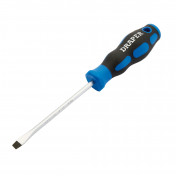 Soft Grip Plain Slot Screwdriver, 5.0 x 100mm