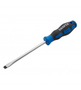 Soft Grip Plain Slot Screwdriver, 8 x 150mm