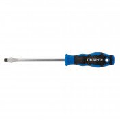 Soft Grip Plain Slot Screwdriver, 8.0 x 150mm