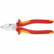 KNIPEX 02 06 180 SB VDE High Leverage Combination Pliers insulated with multi-component grips, 180mm