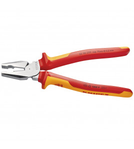 KNIPEX 02 06 225 VDE High Leverage Combination Pliers, 225mm