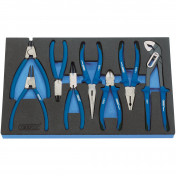 Heavy Duty Soft Grip Pliers Set in EVA Foam Insert Tray (8 Piece)