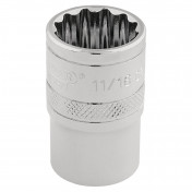 Draper HI-TORQ® 12 Point Socket, 3/8 Sq. Dr., 11/16