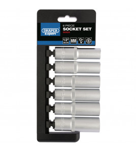 Draper Expert Metric Deep Socket Set, 1/2 Sq. Dr. (6 Piece)
