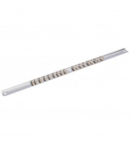 Retaining Bar, 1/4 Sq. Dr., 400mm, 18 Clips