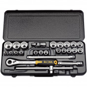 Elora Metric Socket Set, 1/2 Sq. Dr. (25 Piece)